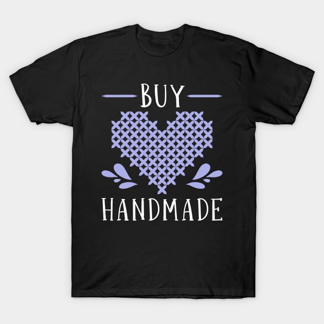 Buy Handmade Cross Stitch T-Shirt by TheBestHumorApparel